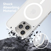 FLOLAB Surtect Tri-Fusion Magnetic for iPhone 16 Series Phone Case Surtect White Matte Translucent